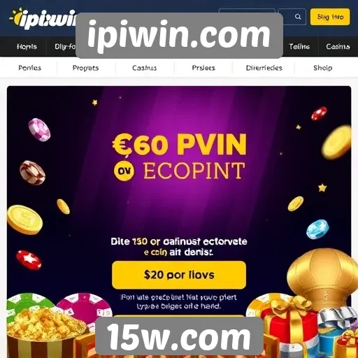 Promoções e bônus disponíveis no site ipiwin.com